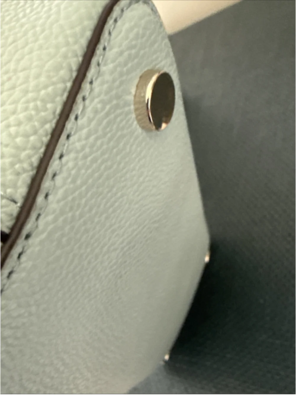 Kate Spade New York Margaux Leather Mini Satchel Tote 2 Tone In Cloud Mist NWOT - Picture 9 of 11